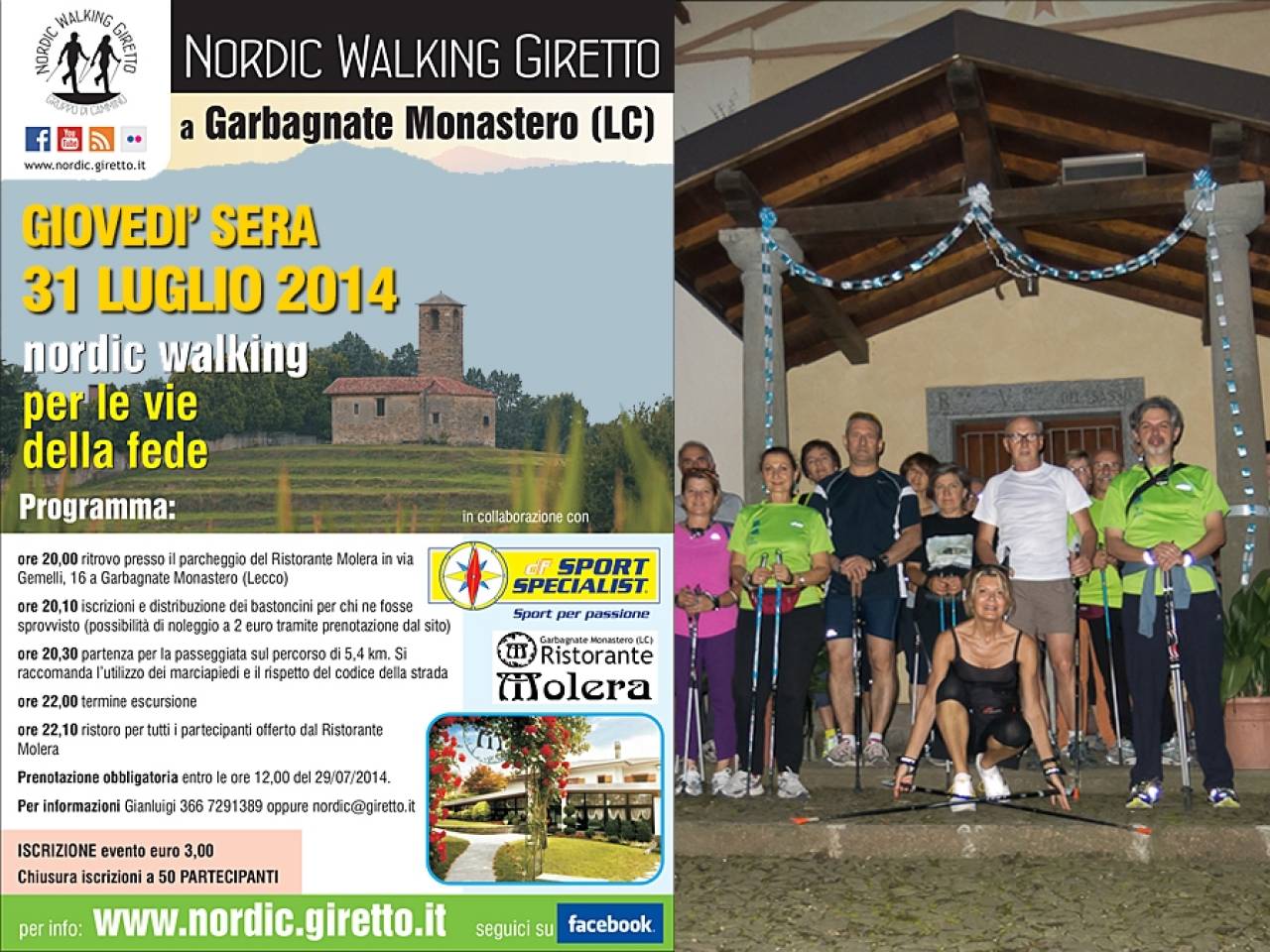 Nordic Walking serale: Garbagnate - 2014