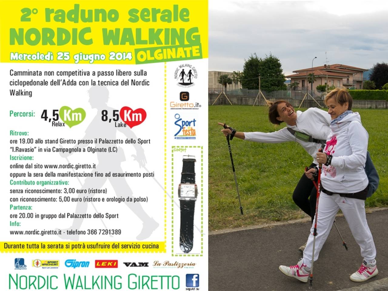 Nordic Walking: raduno serale di Olginate - 2014