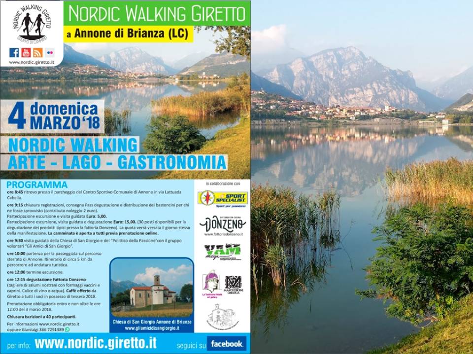 Nordic Walking: Arte - Lago - Gastronomia