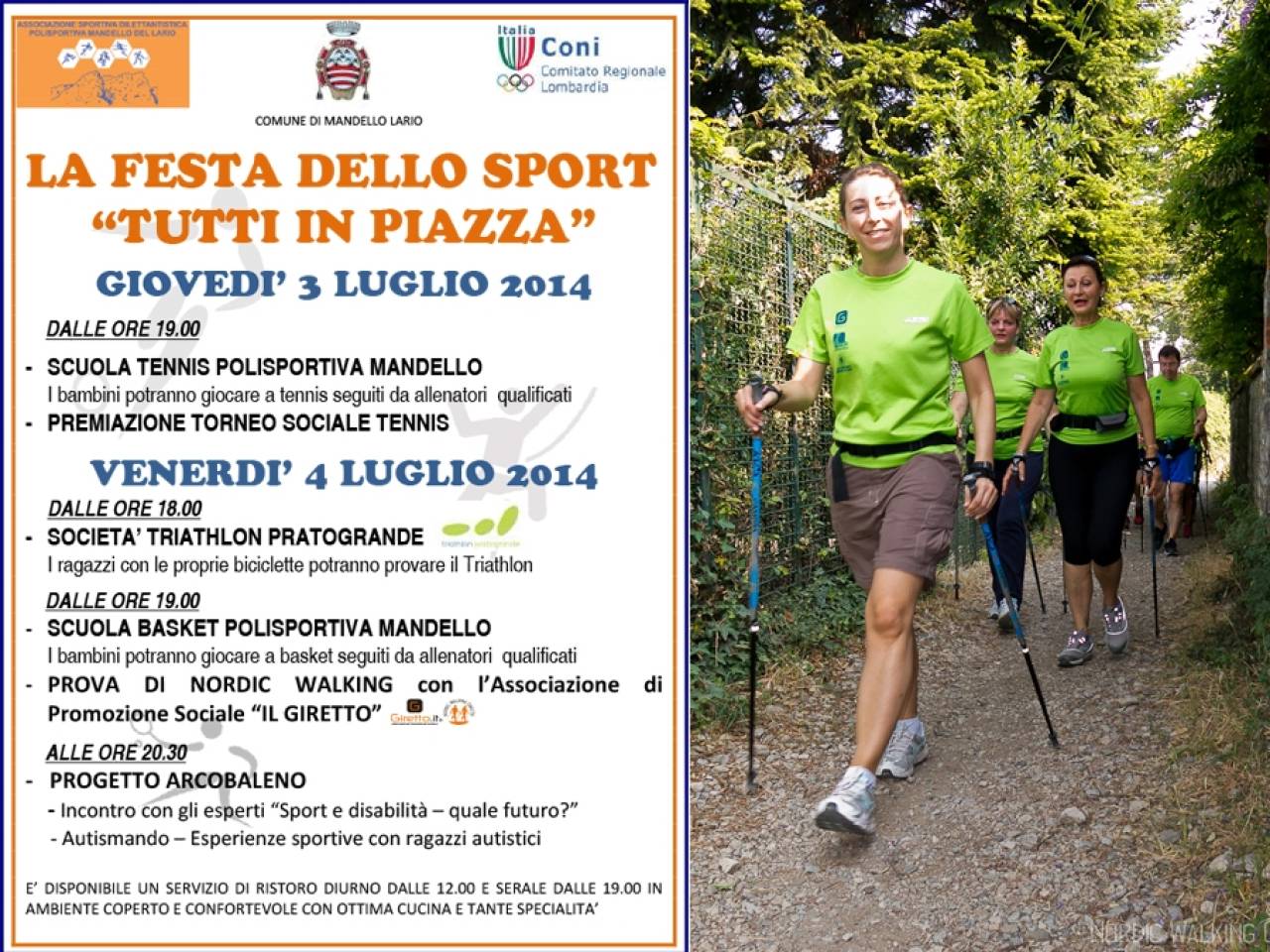 Nordic Walking: evento di Mandello - 2014